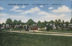 Dogwood Tourist Court Fairfield, VA Postcard Postcard Postcard