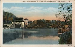 Erie Canal and Lock No. 17 and the Mohawk River Postcard