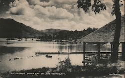 Picturesque Silver Bay on Lake George Postcard