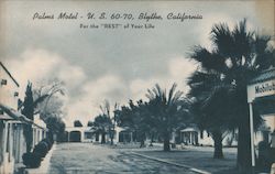 Palms Motel Postcard