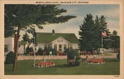 Waneta Cabin Court Postcard