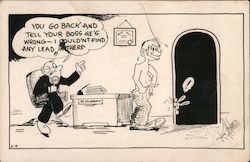 Doctor: Couldn't Find any Lead Cartoons Ken Holmes Postcard Postcard Postcard