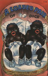 A Loaded Pair of Dice - Babies Postcard