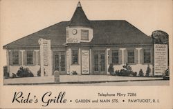 Ride's Grille Pawtucket, RI Postcard Postcard Postcard