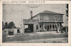Milley's Service Station Postcard