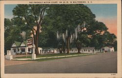 The Friendly Motor Court Postcard