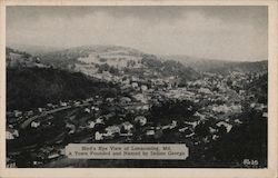 Bird's Eye View Lonaconing, MD Postcard Postcard Postcard