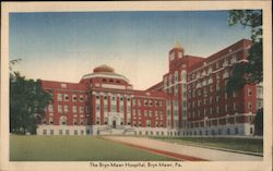 The Bryn Mawr Hospital Pennsylvania Postcard Postcard Postcard