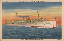 Colonial Line Steamer Comet Postcard