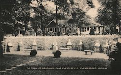 The Trail of Religions, Camp Chesterfield Indiana Postcard Postcard Postcard