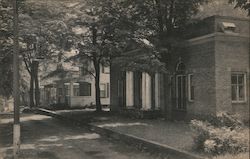 Library and Cottage Tow Lilly Dale Assembly Postcard