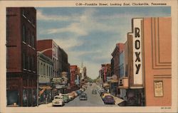 Franklin Street, Looking East Postcard