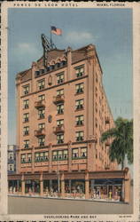 Ponce De Leon Hotel Miami, FL Curt Teich Postcard Postcard Postcard