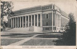 Widener Library Harvard University Postcard
