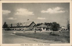 Cedar Motor Court Postcard