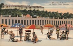 Hotel and Bathing Beach Postcard