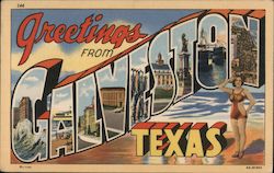 Greetings from Galveston Postcard