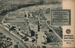 Aerial View of General Electric, Schenectady Works Postcard