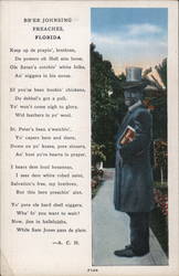 Br'er Johnsing Preaches Postcard
