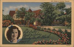 Home of Shirley Temple Autographed to Bill Gates, 1997 Postcard