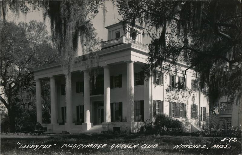 Devereux Pilgrimage Garden Club Natchez Mississippi