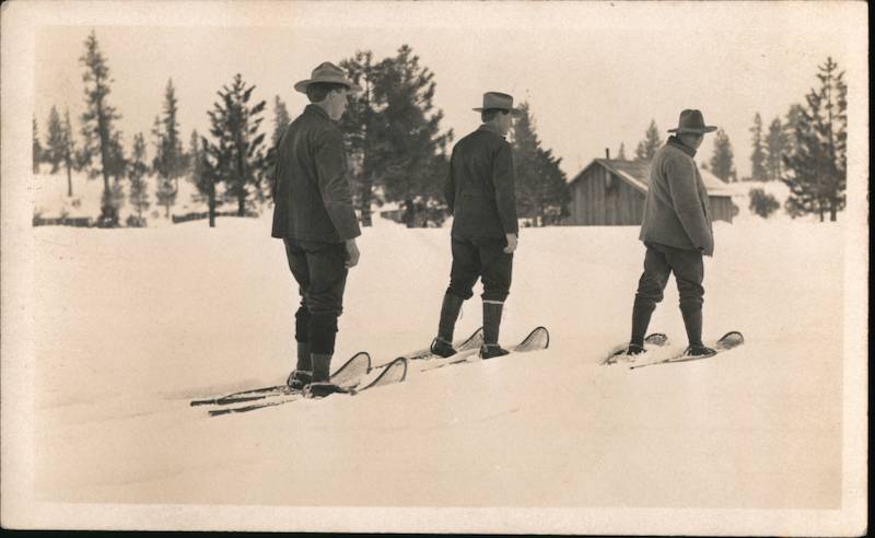 Men using Snow Shoes