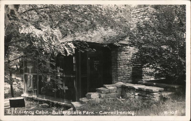 Efficiency Cabin Butler State Park Carrollton, KY Postcard