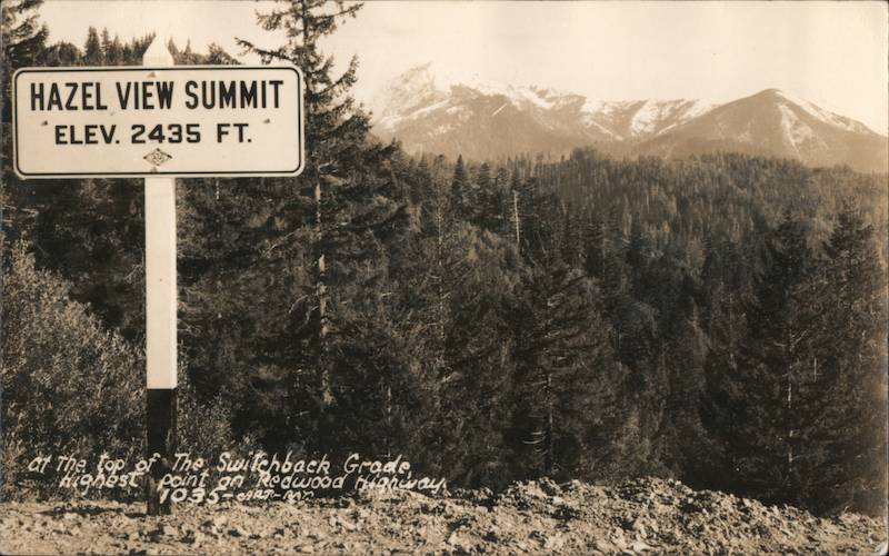 Hazel View Summit Gasquet California