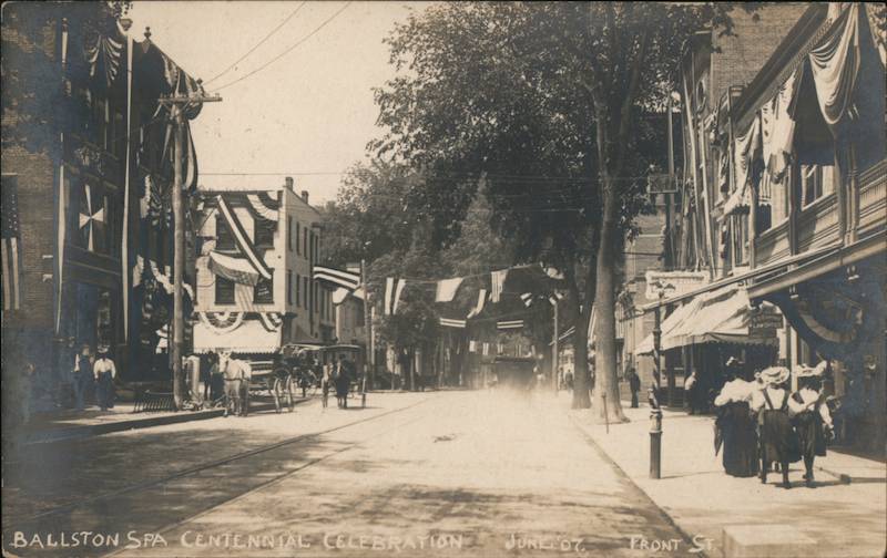Ballston Spa Centennial Celebration, Front Street, 1907 New York