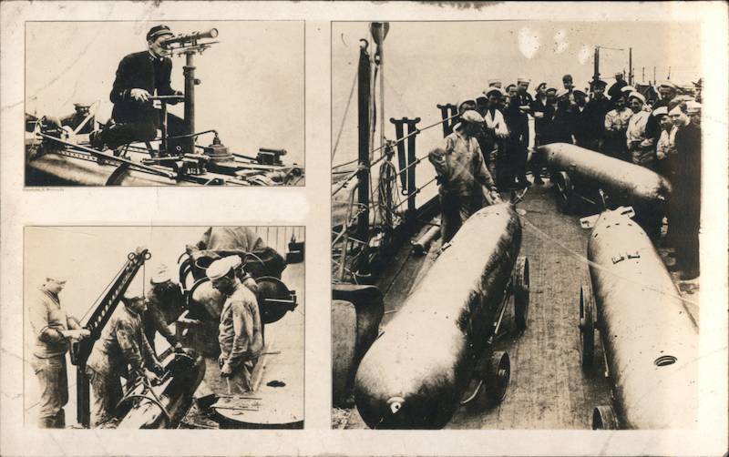 Navy Men and Torpedos