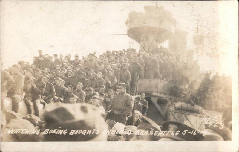 Watching Boxing Baughts Onboard U.S.S.8 Battle 5-16-14