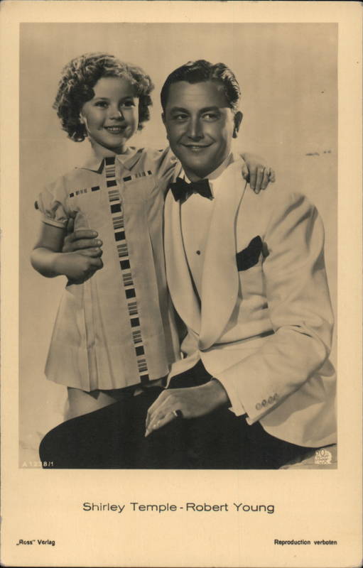 Shirley Temple and Robert Young Verboten Actors