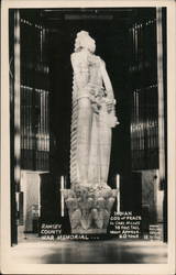 Indian God of Peace at the Ramsey County War Memorial Postcard