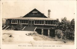 Main Lodge FrencH River Chalet Bungalow Camp Postcard