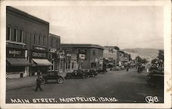 Looking Down Main Street Montpelier, ID Postcard Postcard Postcard