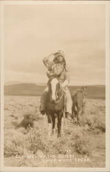 Chief White Spear Sentinel of the Desert Postcard