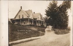 Lincoln House Vermont Postcard Postcard Postcard