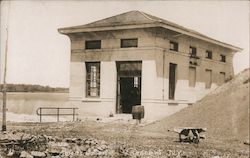 Exterior of Power Station Building Postcard