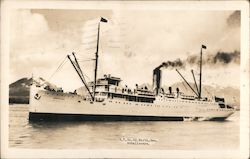 SS North Sea, Schallerer Steamer Ship Postcard