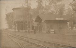 Depot & Water Tower Mecca, CA Postcard Postcard Postcard