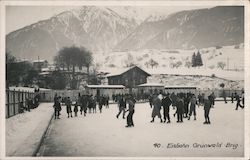 Eisbahn Grunwald Germany L Kay Kampfer Bridge Postcard Postcard Postcard