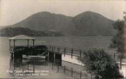View from H. H. Laws Residence Clearlake Oaks, CA Postcard Postcard Postcard