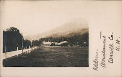 Farm Houses & Mountain Postcard