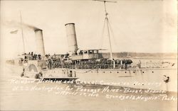 Rainbow Division and Casual Companies Arriving. U.S.S. Huntington for Passage Home Ships Postcard Postcard Postcard