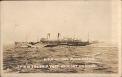 USS George Washington Postcard