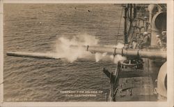 Torpedo Fire on One of Our Destroyers Postcard