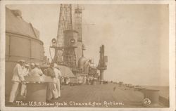 USS New York Cleared for Action Postcard