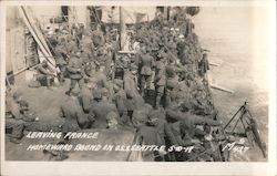 Leaving France Homeward Bound on USS Seattle 5-10-1919 Postcard
