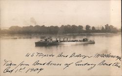 US Torpedo Boat Destroyer Macdonough (DD-9) 1909 Postcard