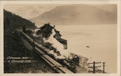 Sicamous Hotel & Shuswap Lake British Columbia Canada Postcard Postcard Postcard